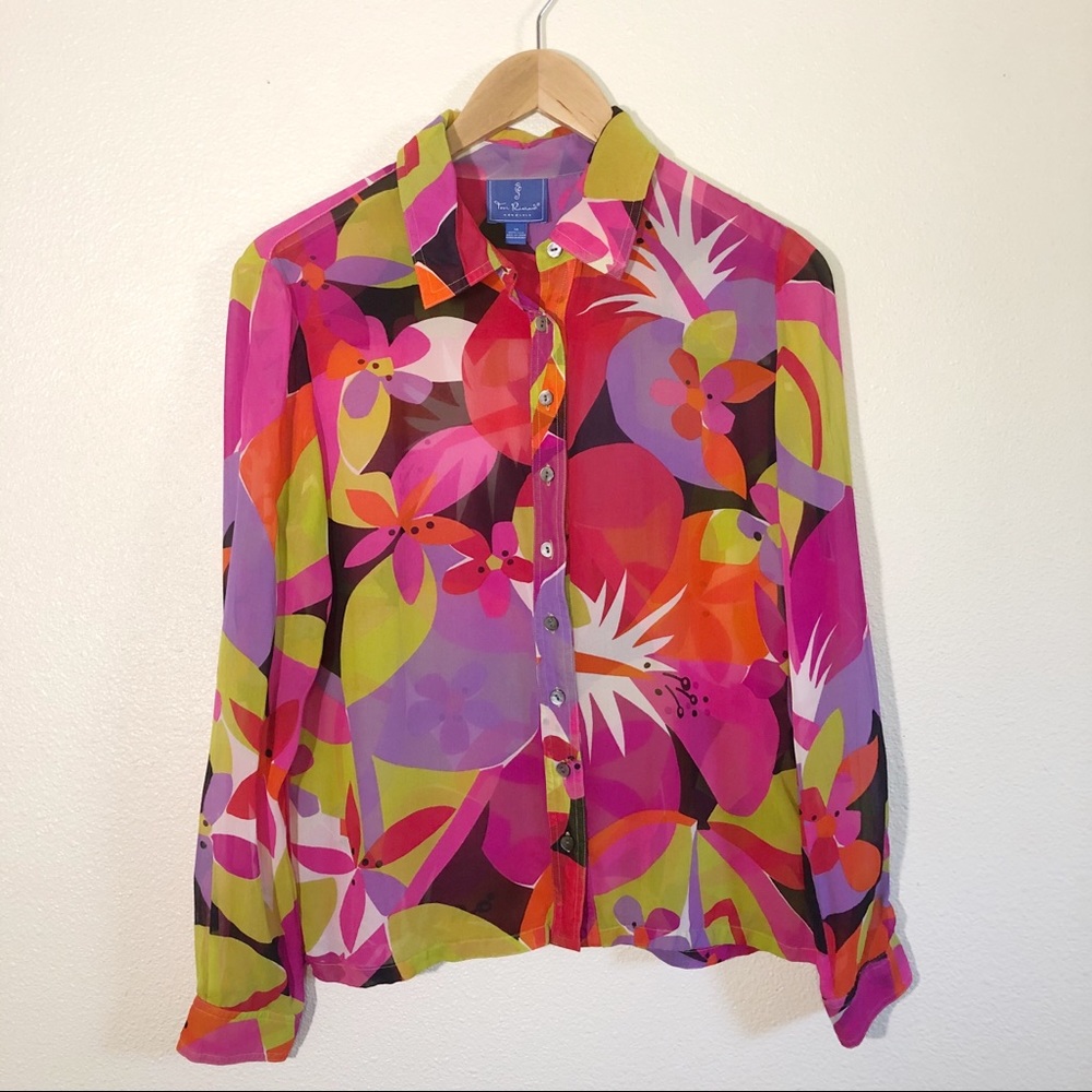 tori richard honolulu silk button down floral